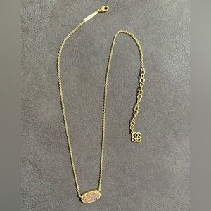 Kendra Scott Gold Necklace with Rose Gold Pendant